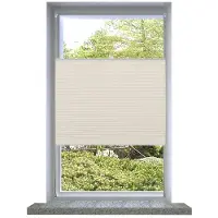 vidaXL Plisséjaloezie 50x100cm crème online kopen