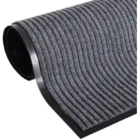 vidaXL Deurmat 90x150 cm PVC grijs