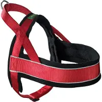 Hunter 46366, hondentuig, maat L, zwart, rood, nylon, effen