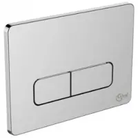 Ideal standard bedieningsplaat 23x17 cm softedge tweeknops