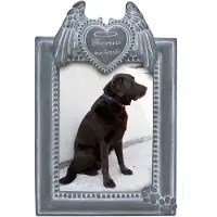 Happy-House - Fotolijst - Hond Kat - Herdenken - 16,5x4x24,5 cm - Grijs - Small