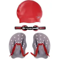Speedo Performance badmuts grijs/rood M 2018 Badmutsen