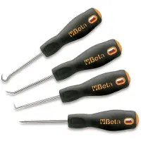 Beta Set van 4 monteurs precisiehaken, met handgrepen 1687/S4 - 016870150
