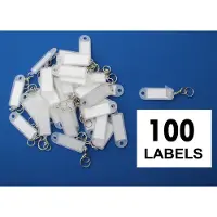 Combicraft Openklapbare sleutellabels transparant - 100 stuks