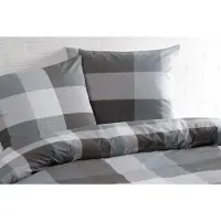 Daydream Dekbedovertrek Phil Grey Katoen-240 x 200 / 220 cm | Lits-Jumeaux