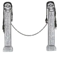 Espa 2 zuilen met ketting (grijs en zwart)