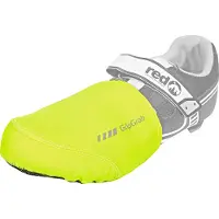 Gripgrab - Windproof Hi-Vis Wielren Toe Covers Teenwarmers Overschoenen Winddicht voor Racefietsschoenen - Geel Hi-Vis - Unisex - Maat L/XL (42-45)