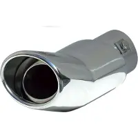 Simoni Racing Uitlaatsierstuk Ovaal DTM RVS - Diameter 118x70mm - Lengte 160mm - Montage 57mm