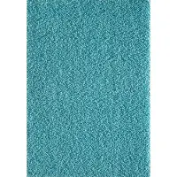 Muratap Loca shaggy vloerkleed turquoise hoogpolig- 160x230 cm