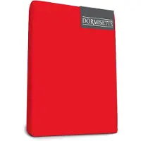 Dormisette Mako Jersey Topdek Split hoeslakens 160 X 220 cm rood