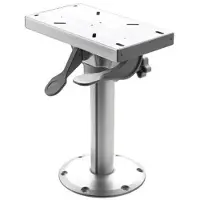 VETUS Foot Seat Fixed Height Detachable Sliding 38 Cm Zilver