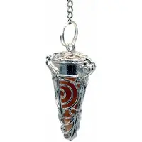 Yogi & Yogini Pendel Choku Rei met 7 chakra halfedelstenen - 3.5x1.7 cm - M