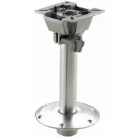 VETUS Foot Seat Fixed Height Detachable Swivel 38 Cm Zilver