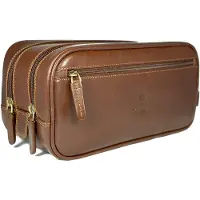 Visconti bags Visconti Monza leer toilettas (MZ100 BN)
