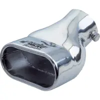 Simoni Racing Uitlaatsierstuk Rechthoekig RVS - Diameter 117x68mm - Lengte 190mm - Montage 63mm