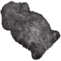 Unique living Decoratie vacht fake fur - 60x100 cm - Grey