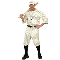 Widmann Gestreepte honkbal spelers kostuums voor carnaval.