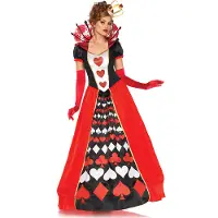 Leg avenue 2PC.Deluxe Queen of Hearts bal