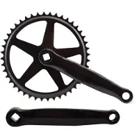 Joustra Crankstel 44t alu zwart 3/32 vlak