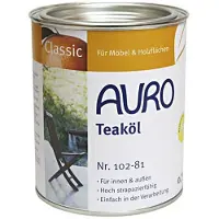 Auro Tuinmeubelolie - Naturel (Nr.102-92) - 0,75L - Naturel-wit