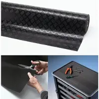 Deurmatshop.Nl Rubber loper / Antislip / Check n Roll 3 mm / 140 cm x 10 mtr / zwart