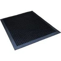 Deurmatshop.Nl Rubbermat / Oct-O-Mat / rubberringmat / 100 cm x 150 cm / zwart