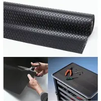 Deurmatshop.Nl Rubber loper / Antislip / Diamond Plate - 4,7 mm / 91 cm x 22,8 mtr / zwart