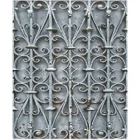 Dutch Wallcoverings Faux Semblant ijzeren hek blwgrijs behang (vliesbehang, grijs)