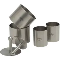 Küchenprofi kook- en dessertringset rvs 6-delig