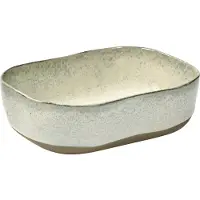 Serax Merci schaal rechthoekig no 6 M zandsteen 14,5 x 10,5 x 4,5 cm gebroken wit