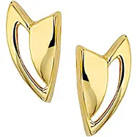 Trendjuwelier huiscollectie Oorknoppen Geelgoud Glanzend 10.5 mm x 5.5 mm
