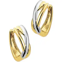 Trendjuwelier huiscollectie 4204716 Bicolor gouden oorringen