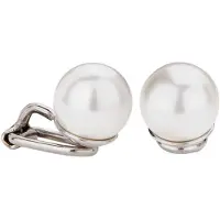 Traveller pareloorclip - met 10mm Swarovski Crystal parel - #700110