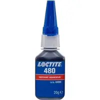 Loctite 480 20g zwart - Taai snellijm, zwart, langzaam