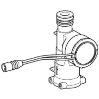 Geberit waterkracht generator t.b.v. infra rood automatische wastafelkraan