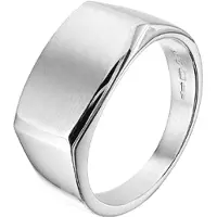 The Jewelry Collection For Men Ring Poli/mat - Zilver