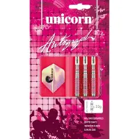 Unicorn Dartpijlen Autograph Zilver - Roze - Wit 0,26