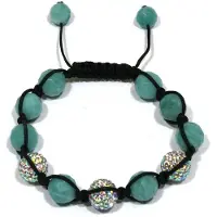 Heaven Eleven heren Armband shamballa amazoniet crystal
