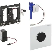 Geberit Sigma 10 urinoir stuursysteem infrarood 230v Wit-Chroom-Wit