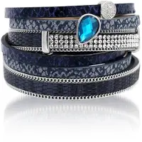 Montebello Armband Altin – Dames – PU Leer – Zirkonia – 38 cm
