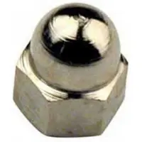 Hoenderdaal Dopmoer Messing Vernikkeld Sw-7 Din1587 M4 | 100 stuks - 3541.24.00401