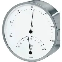 Barigo 901.1 comfortmeter (thermo- en hygrometer) vernikkeld messing