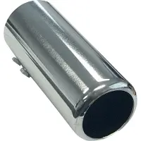 Autostyle Uitlaatsierstuk Staal/Chroom - rond 60mm - lengte 150mm - 53-57mm aansluiting