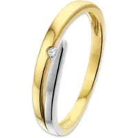 TFT Ring Zirkonia Bicolor Goud