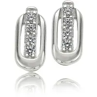 Orphelia Oorbel Fineline Zirconium Sterling Zilver 925