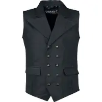 Gothicana by EMP - Gothic Bodywarmer - From Safety To Where - M tot 3XL - voor Mannen - zwart - Maat 3XL