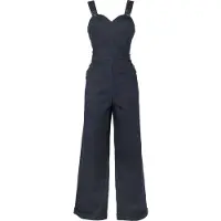 Voodoo Vixen Marlene Tuinbroek Overall blauw