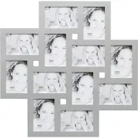 Deknudt Frames Fotolijst Zilver/ Hout - 12 Foto's 10 x 15 cm