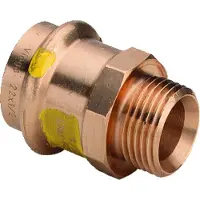 Viega Adapter Profipress G 2611 35mmxR 1, brons, SC-Contur, veelhoekig (Persaansluiting)