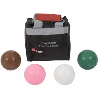 Ubergames Croquet ballen, 4 stuks, elk 355 gram, Kunststof-Top Kwaliteit